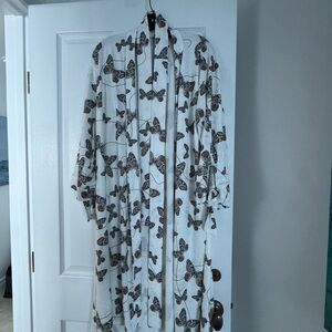 MasonGrey Butterfly Print Kimono Robe